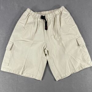 Gramici Cargo Shorts Men's Small Beige USA Ripstop Pockets Drawstring Hiking